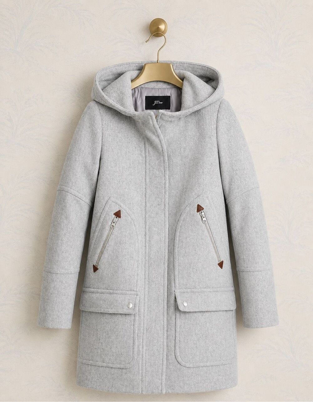 The J.Crew Chateau hooded Parka in Italian Stadium-Cloth Wool, $398 Sz 4